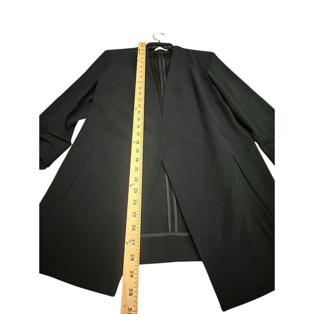 Babaton Black Power Hip Scrunch Sleeve Blazer Women's Size 8 Jacket #A10-6 - Picture 7 of 10